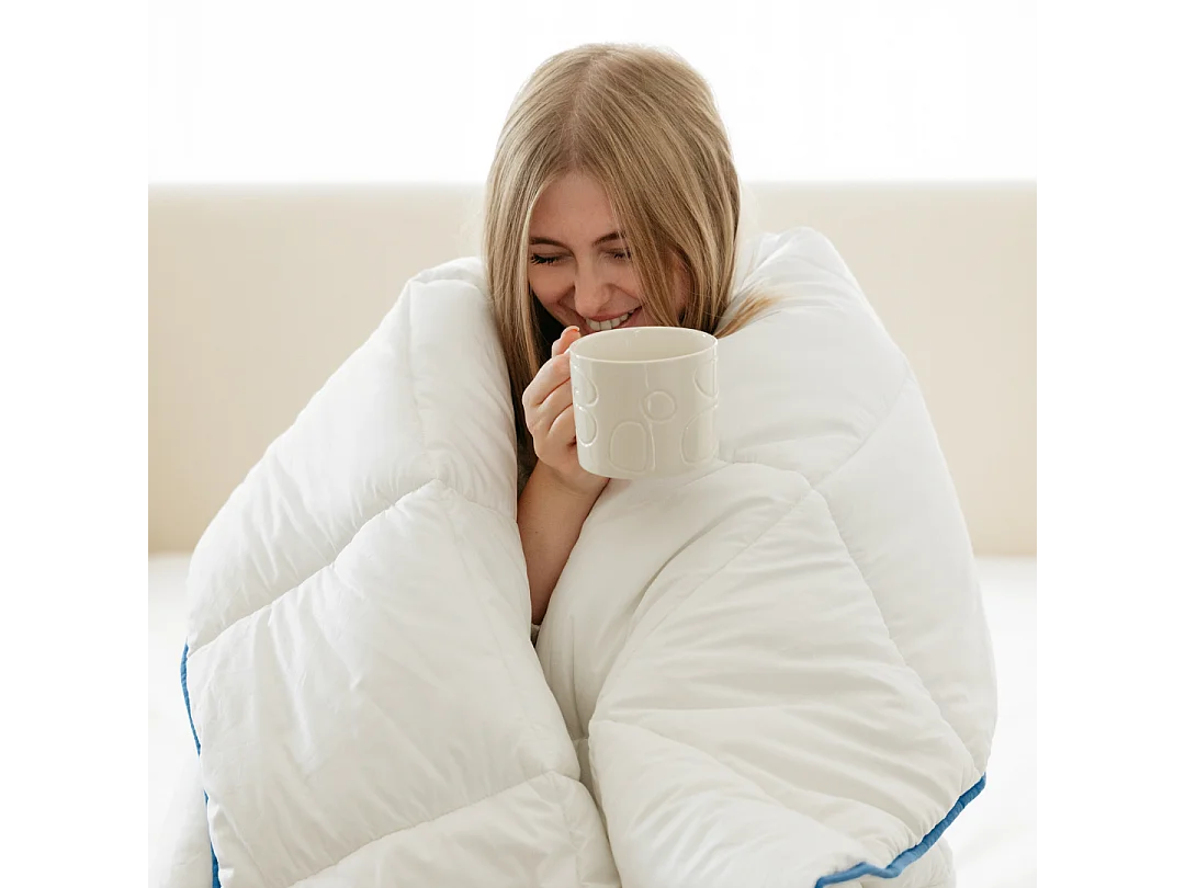 Couette hiver coton et polyester 220x240 épais 5cm