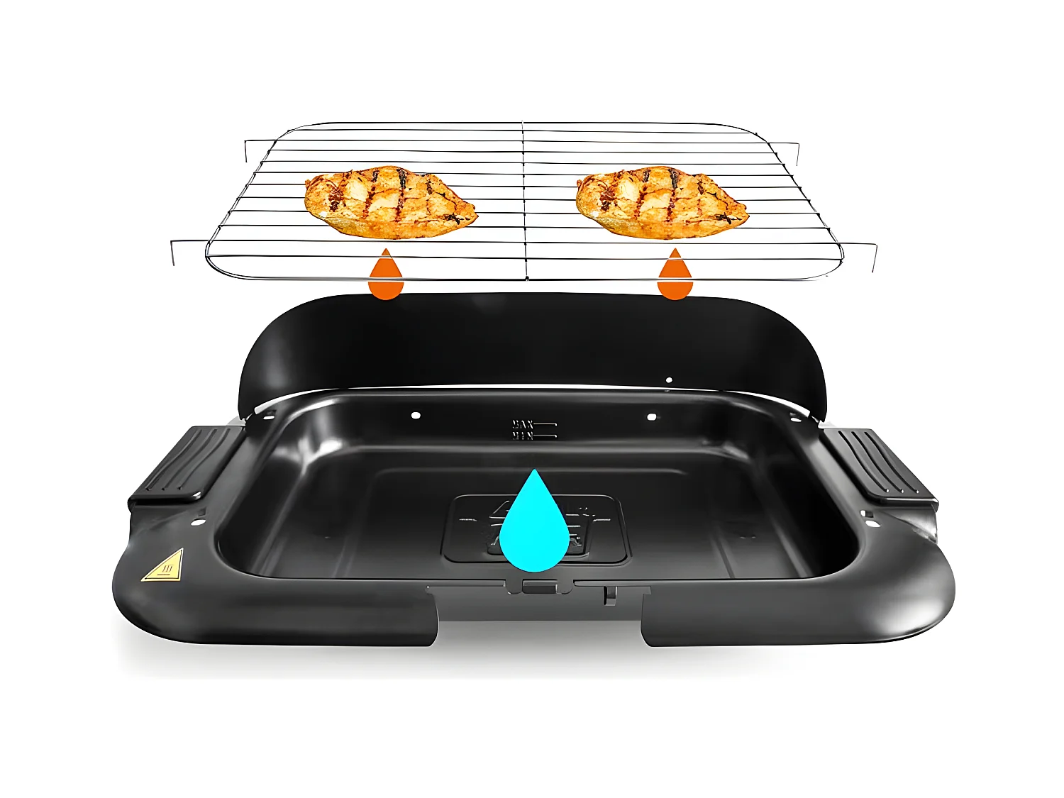 Barbecue électrique Sur Pieds Avec Thermostat Réglable Xbbq36 Kitchencook