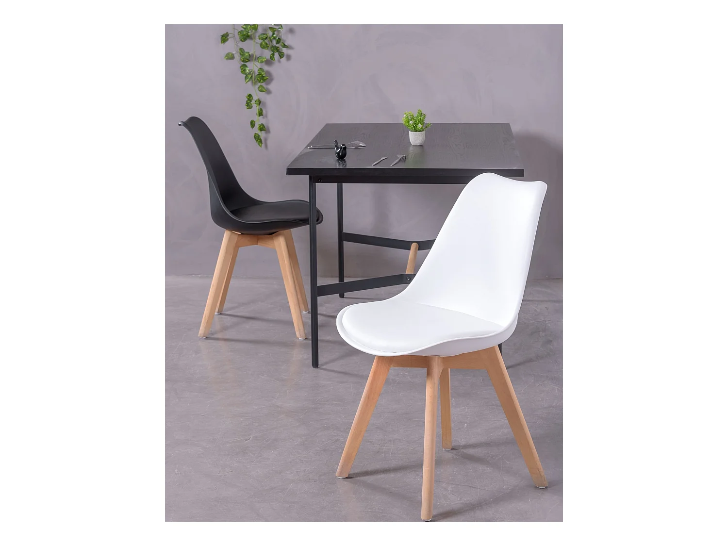 Chaise de salle à manger scandinave - Verona - Blanc