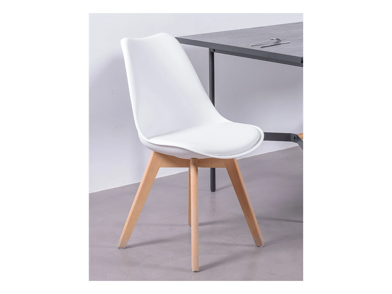 Chaise de salle à manger scandinave - Verona - Blanc