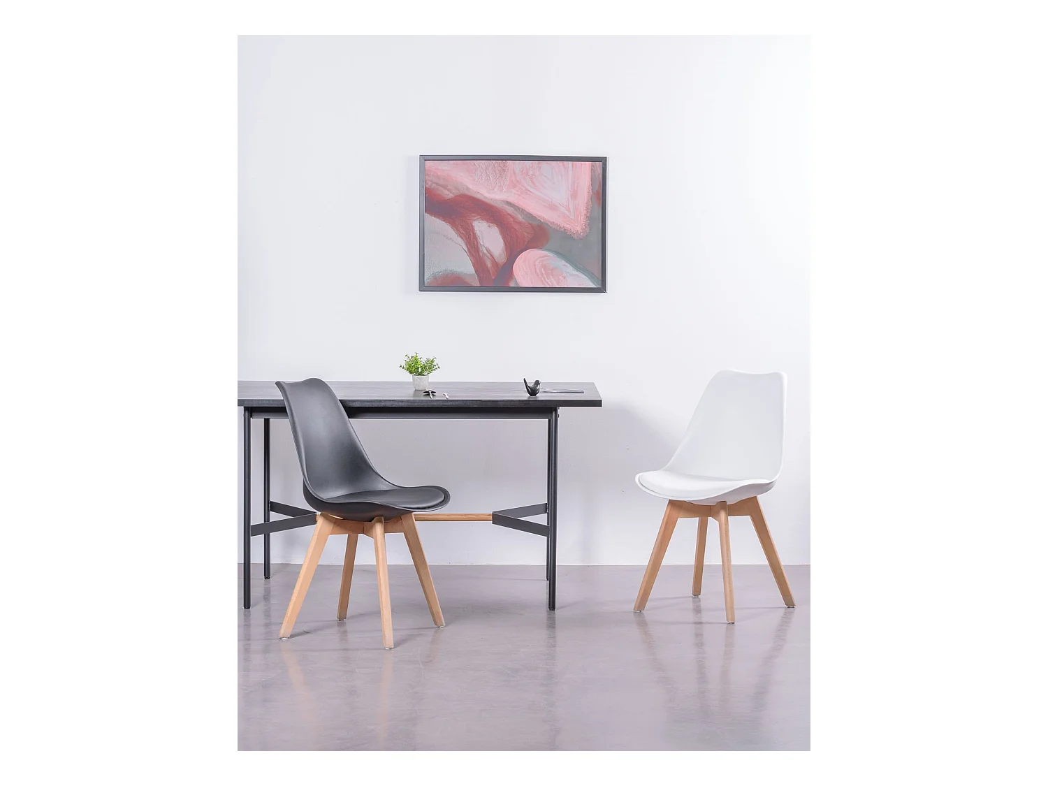 Chaise de salle à manger scandinave - Verona - Blanc