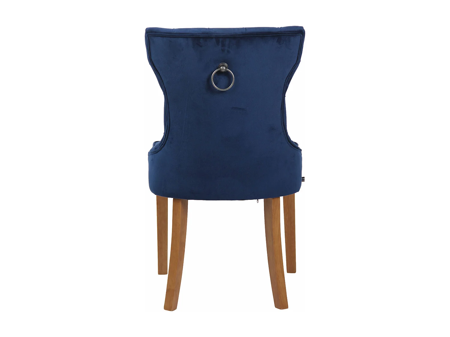 chaise salle à manger - Velours & Antique clair - Bleu - Franca