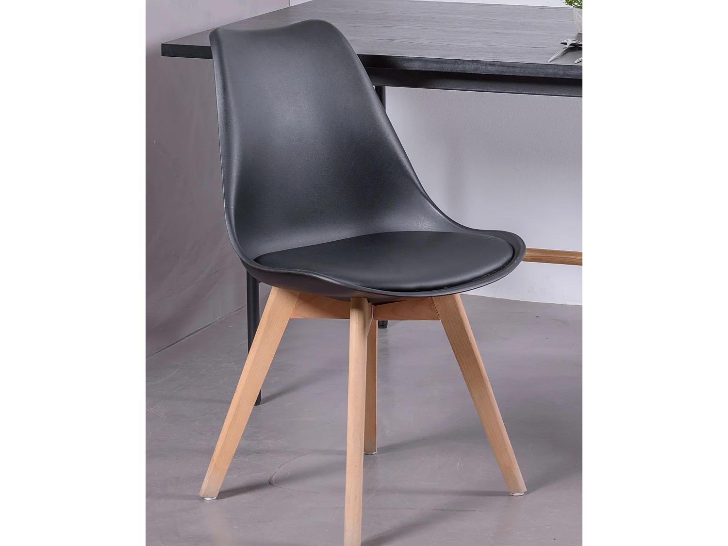 Chaise de salle à manger scandinave - Verona - Noir