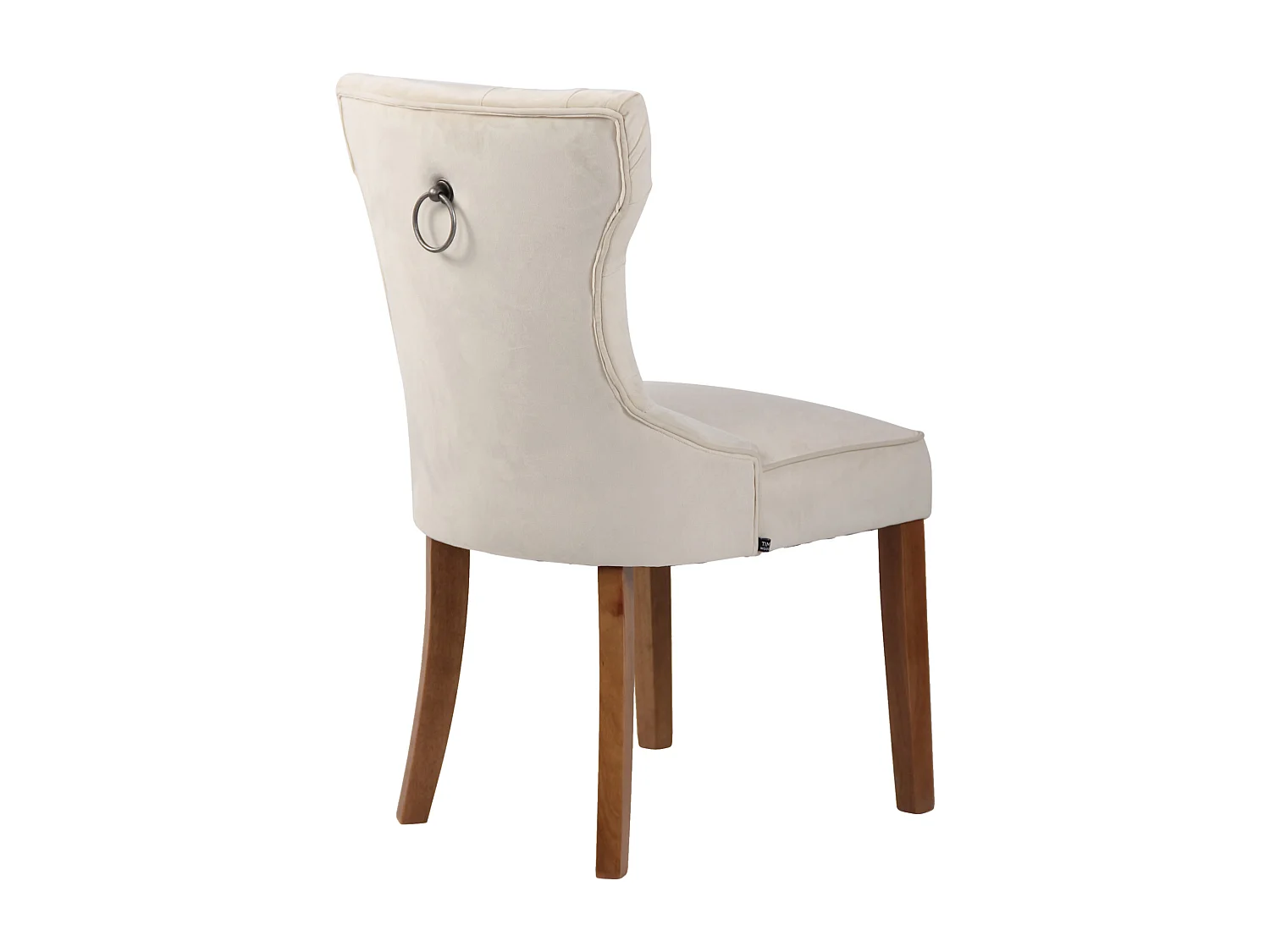 chaise salle à manger - Velours & Antique clair - Crème - Franca