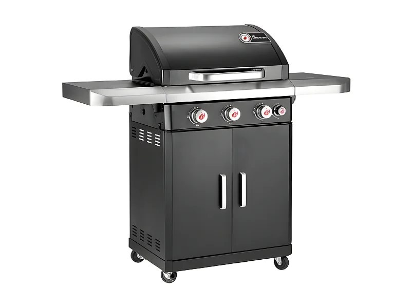 Barbecue à Gaz En Acier Inoxydable Avec Grille De Cuission Rexon Pts3 De La Marque Landmann