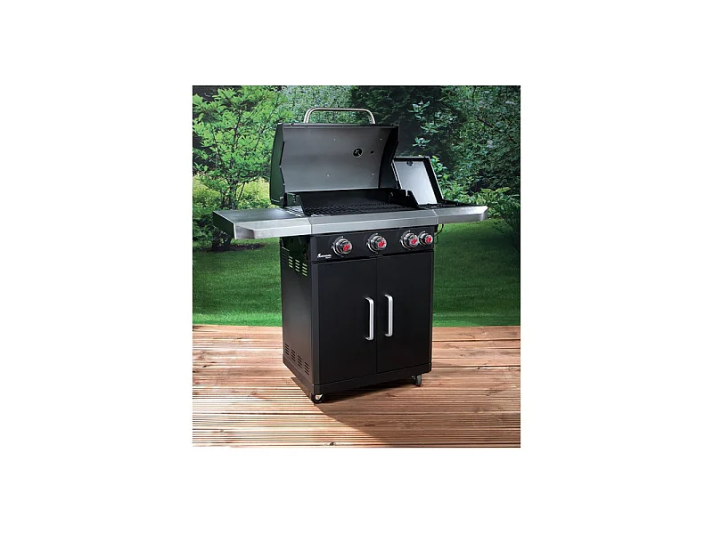 Barbecue à Gaz En Acier Inoxydable Avec Grille De Cuission Rexon Pts3 De La Marque Landmann