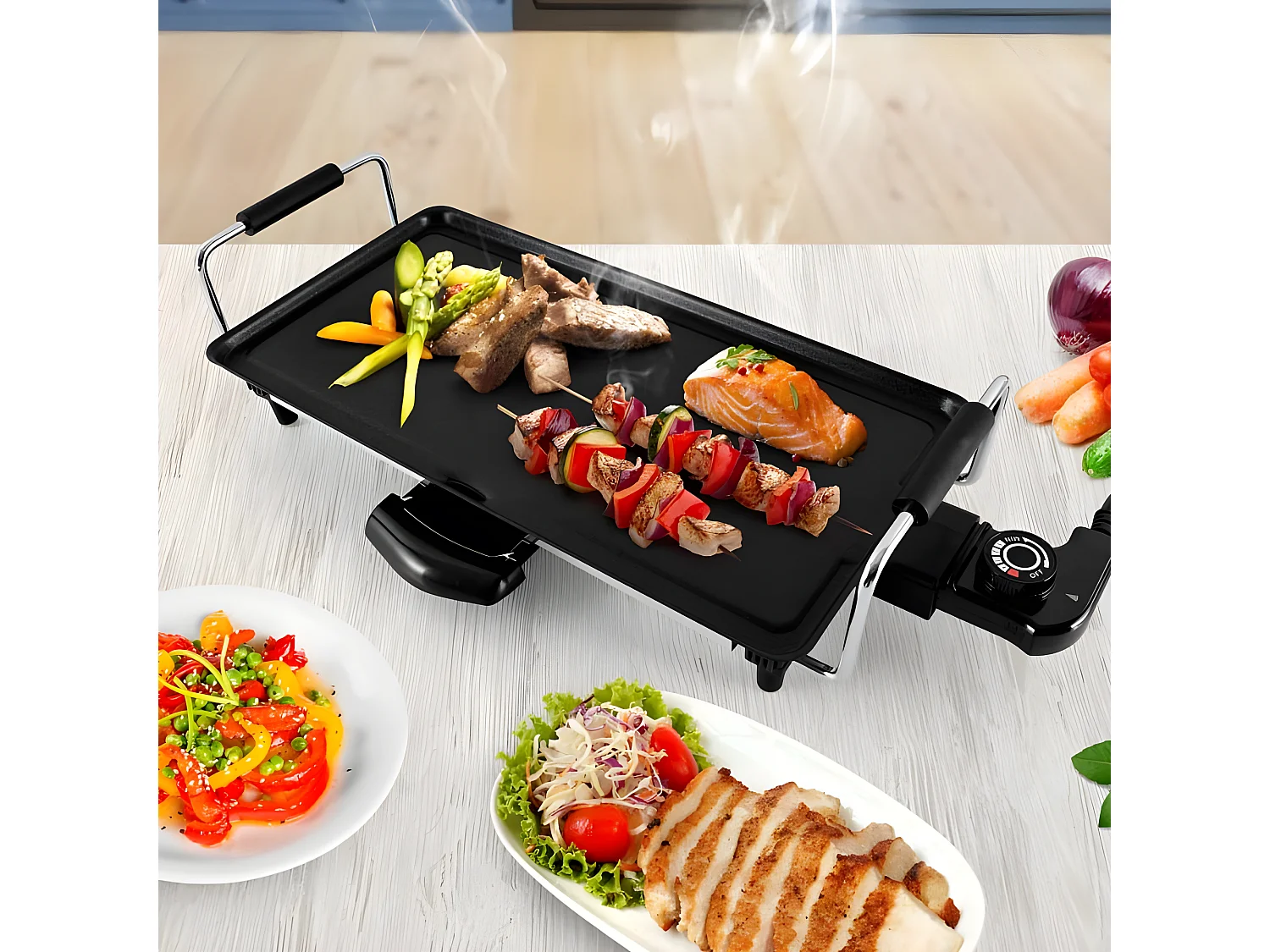 Plancha électrique Avec Revêtement Anti-adhésif Kpan De La Marque Kitchencook