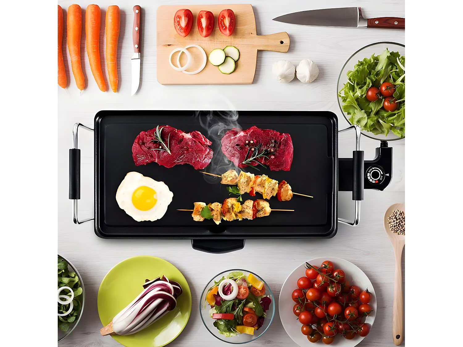 Plancha électrique Avec Revêtement Anti-adhésif Kpan De La Marque Kitchencook