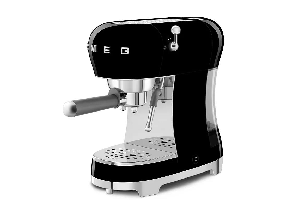 Smeg 50's stijl zwarte druppelkoffiemaker ECF02BLEU