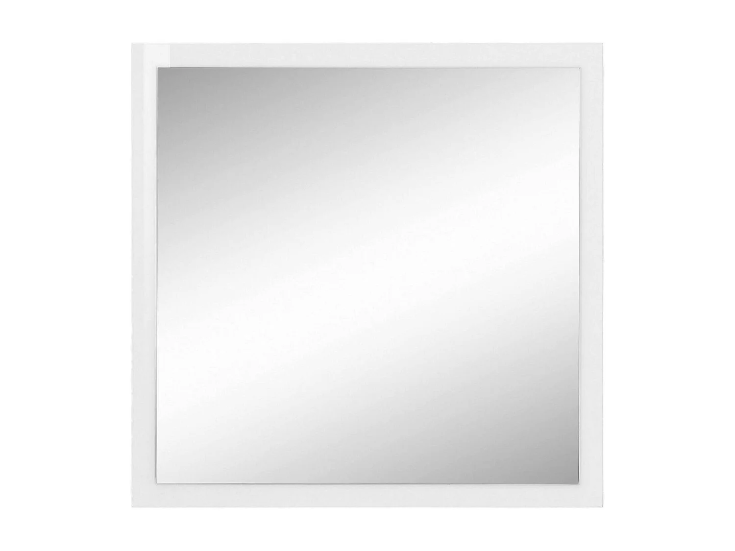 Dmancon Mirror, Miroir de salle de bain, 100% Made in Italy, 60x2h60 cm, Blanc brillant