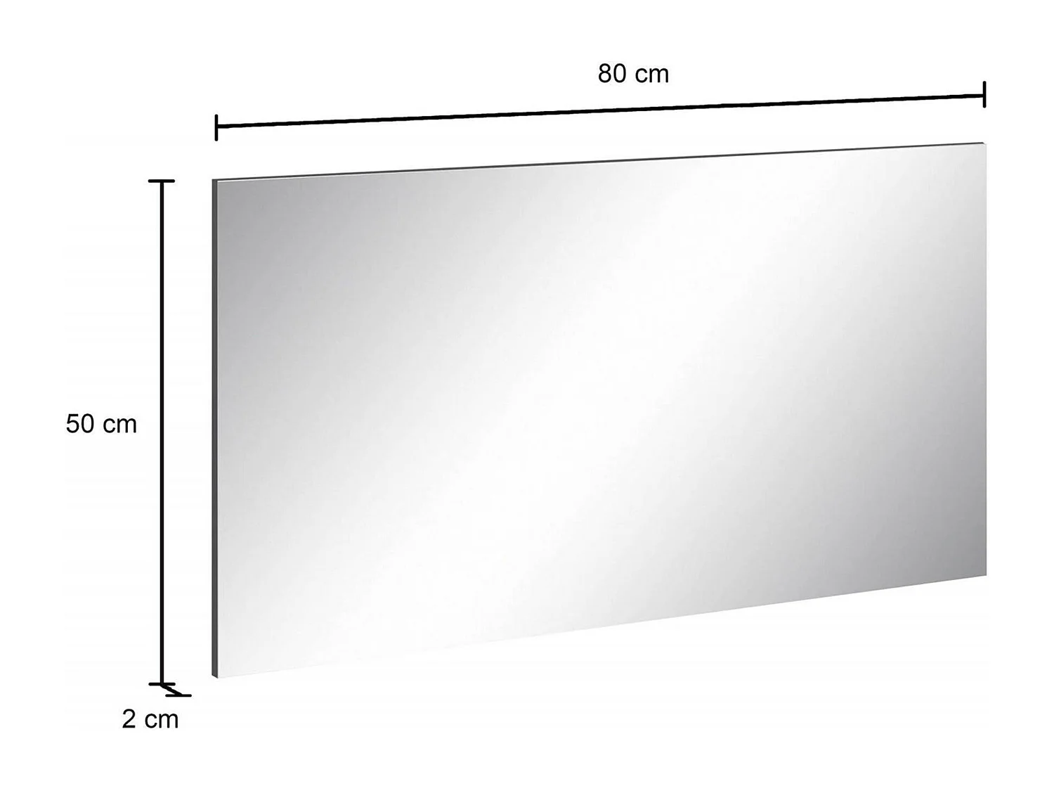 Miroir Dabadal, Miroir de salle de bain, 100% Made in Italy, 80x2h60 cm, Ciment