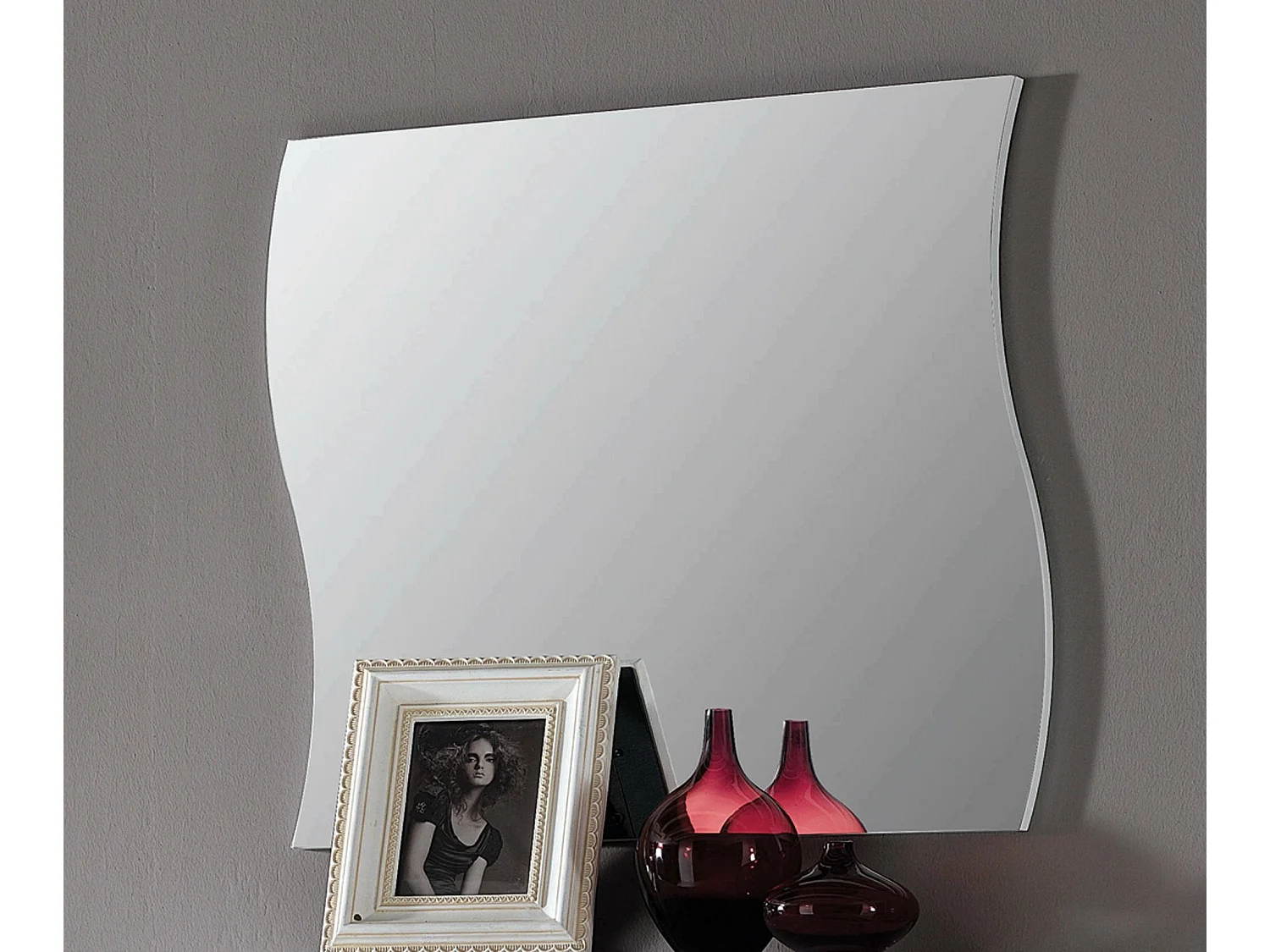 Miroir Dcoubi, Miroir de salle de bain, 100% Made in Italy, 71x2h60 cm