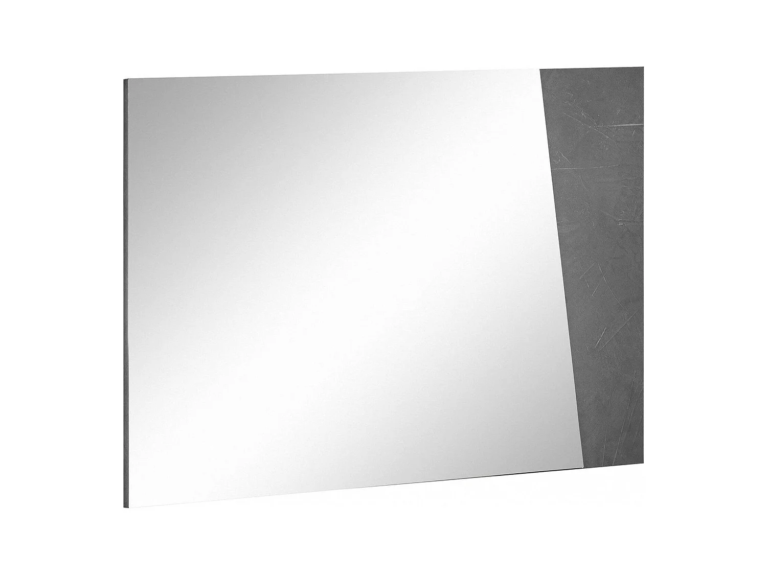 Miroir Dabadal, Miroir de salle de bain, 100% Made in Italy, 80x2h60 cm, Ardoise