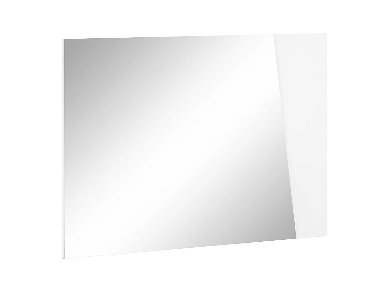 Miroir Dabadal, Miroir de salle de bain, 100% Made in Italy, 80x2h60 cm, Blanc brillant