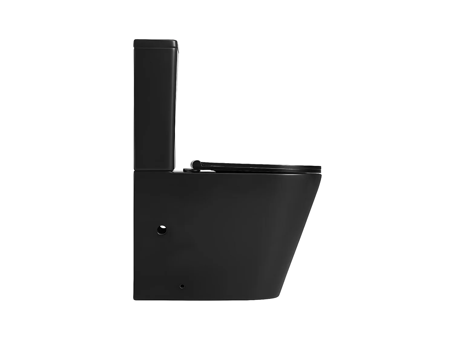 Toilette WC à poser TURIN en céramique noir mat