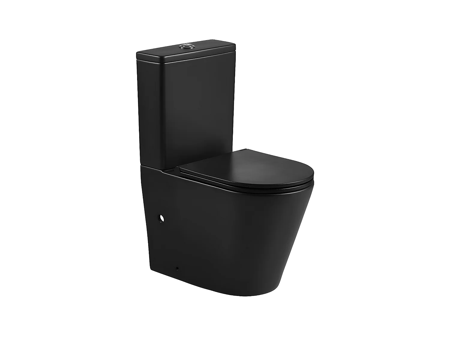 Toilette WC à poser TURIN en céramique noir mat