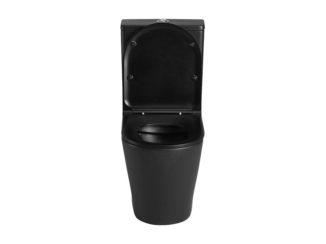 Inodoro cerámica ATRIA negro cisterna baja