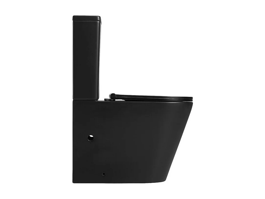 Inodoro cerámica ATRIA negro cisterna baja