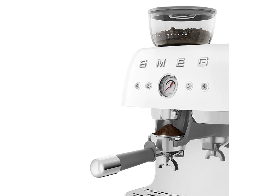 Machine à café combinée Expresso Années 50 blanc