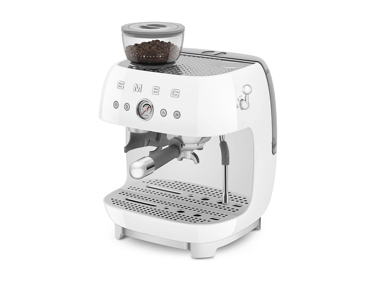 Machine à café combinée Expresso Années 50 blanc