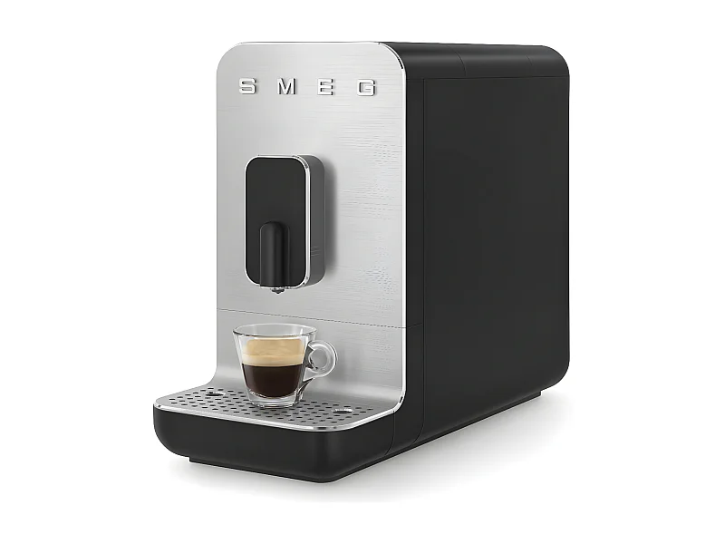 Robot café automatique avec broyeur intégré Années 50 noir mat