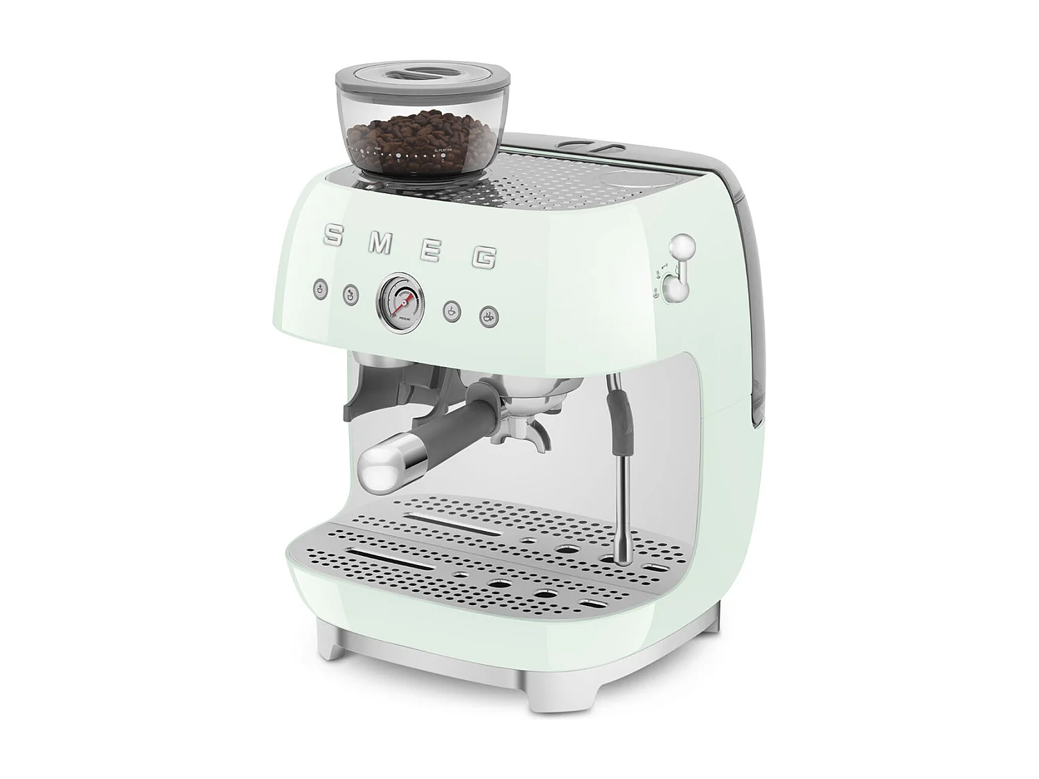 Smeg Machine à expresso avec broyeur 20 bars vert d'eau - EGF03PGEU