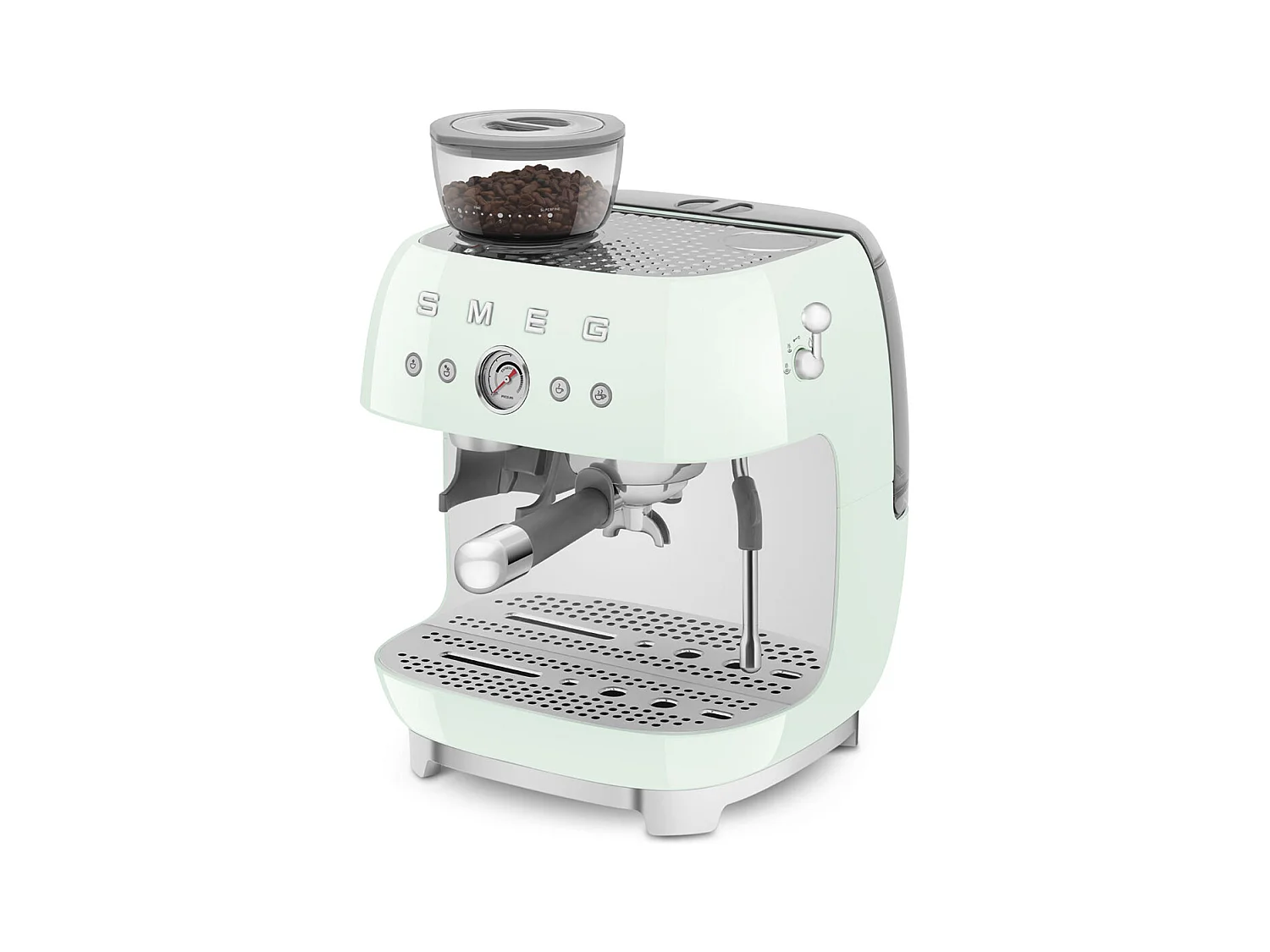Smeg Machine à expresso avec broyeur 20 bars vert d'eau - EGF03PGEU