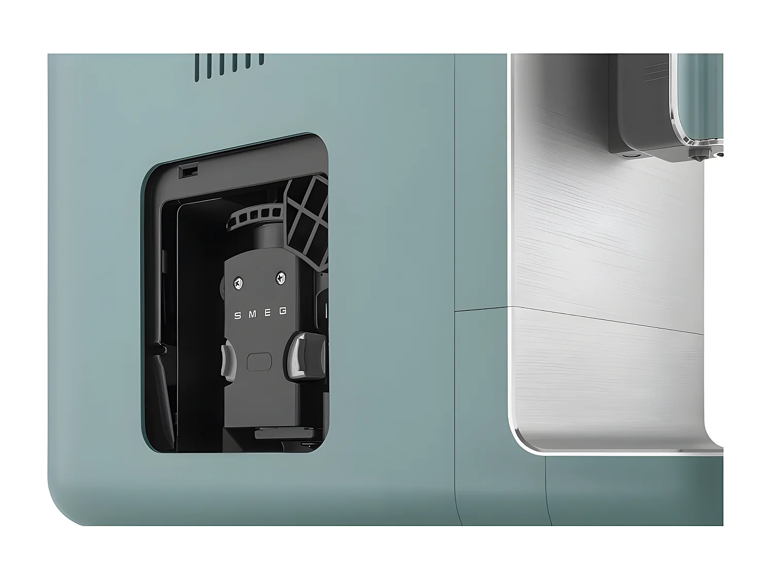 Robot café expresso broyeur vert émeraude mat