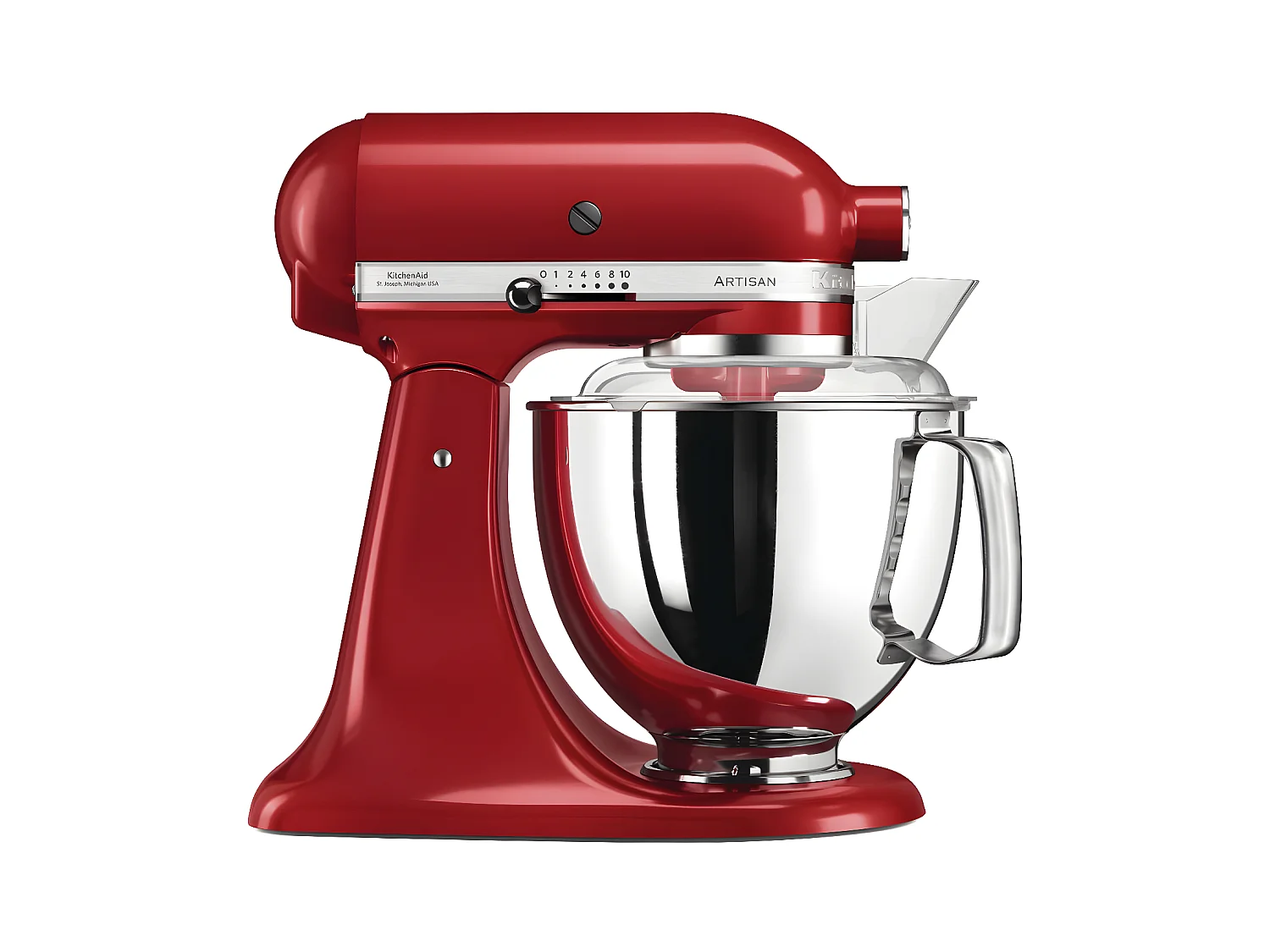 Robot pâtissier multifonction à tête inclinable 4,8 l artisan rouge