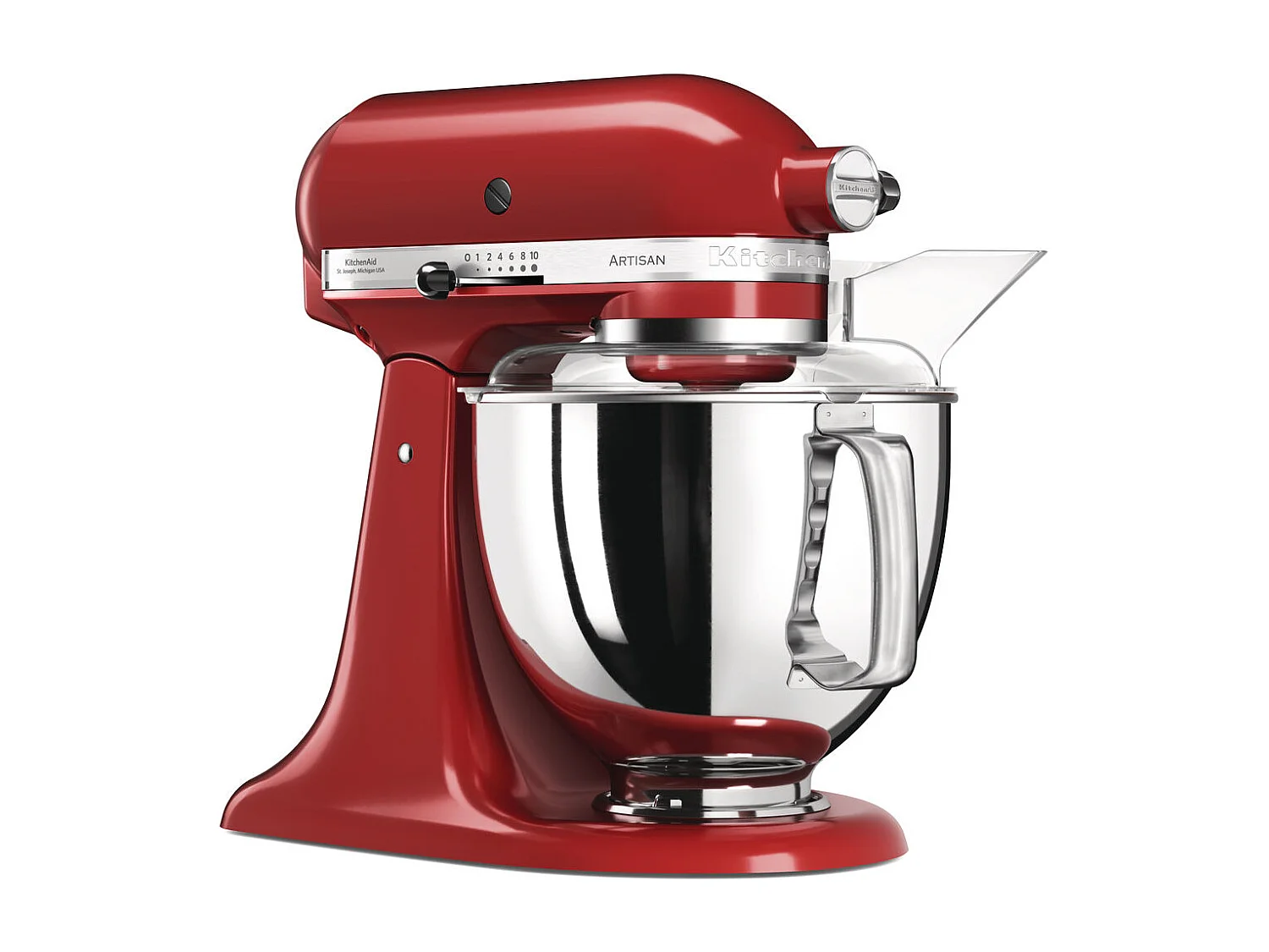 Robot pâtissier multifonction à tête inclinable 4,8 l artisan rouge