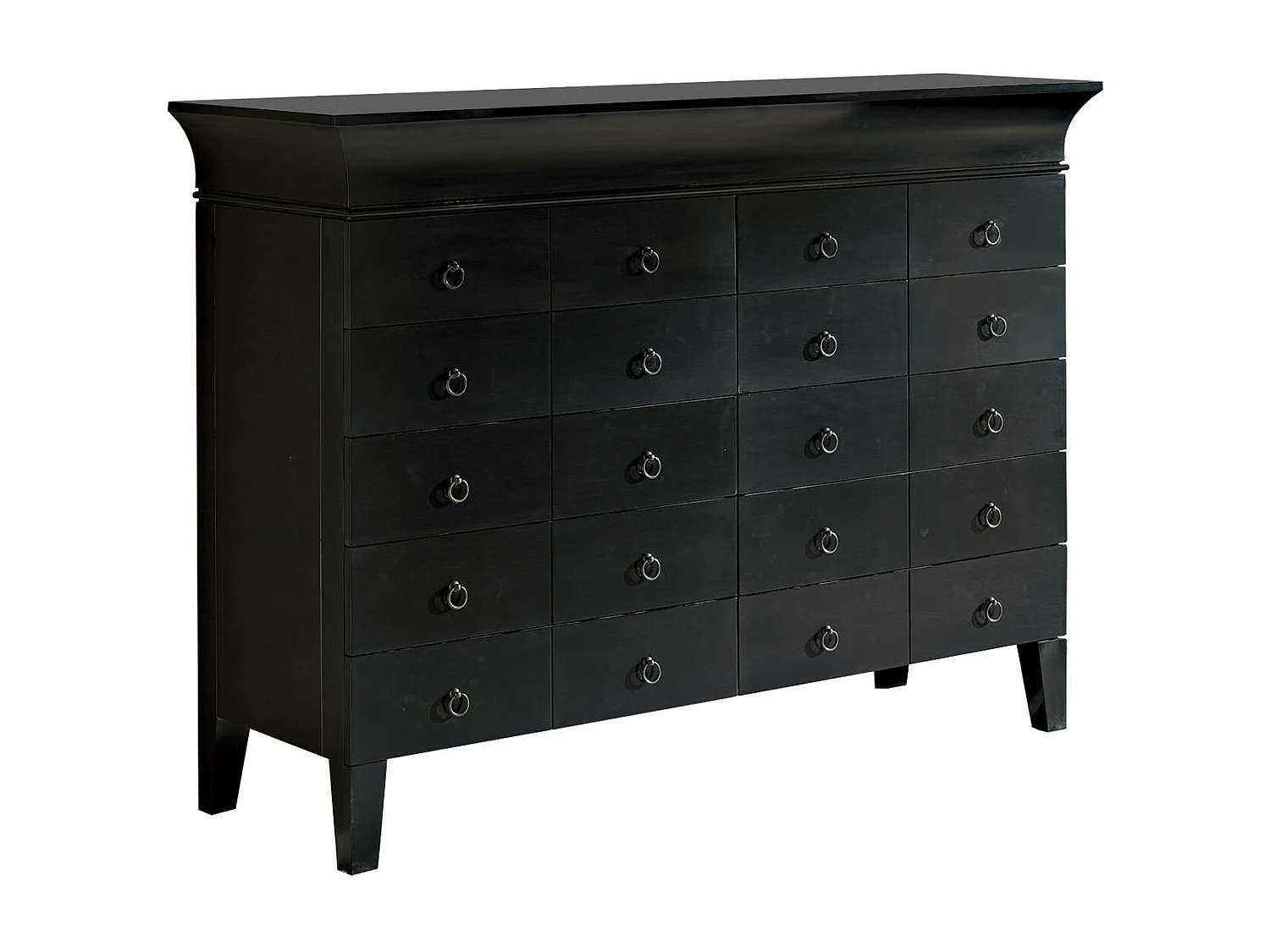 Commode Buffet (160 x 130 H cm) en Bois Marron