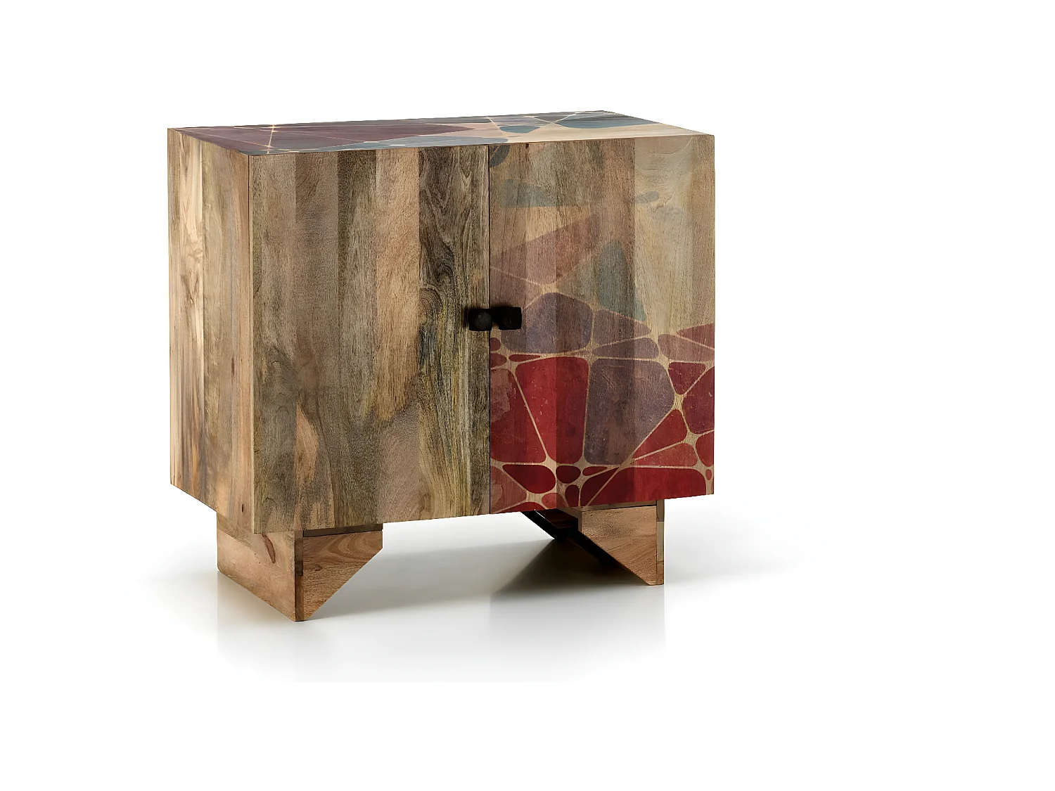 Rakhi - Sideboard (81 x 75 H cm) aus braunem Mangoholz