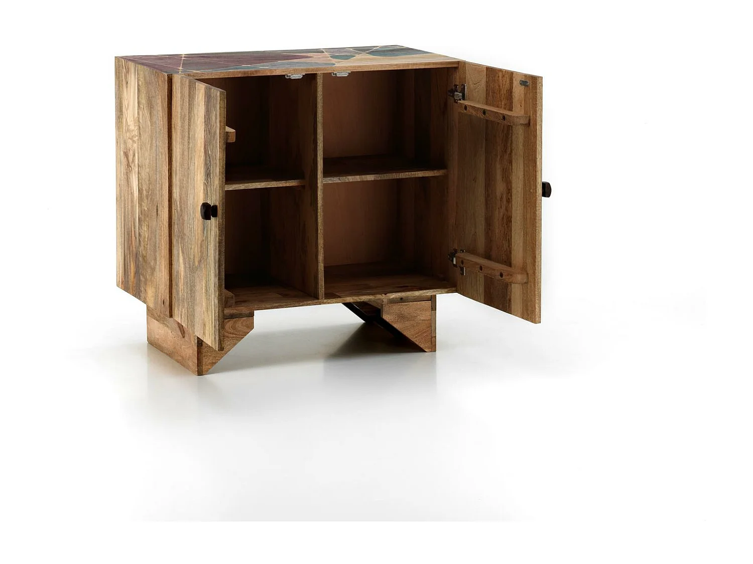 Rakhi - Sideboard (81 x 75 H cm) aus braunem Mangoholz