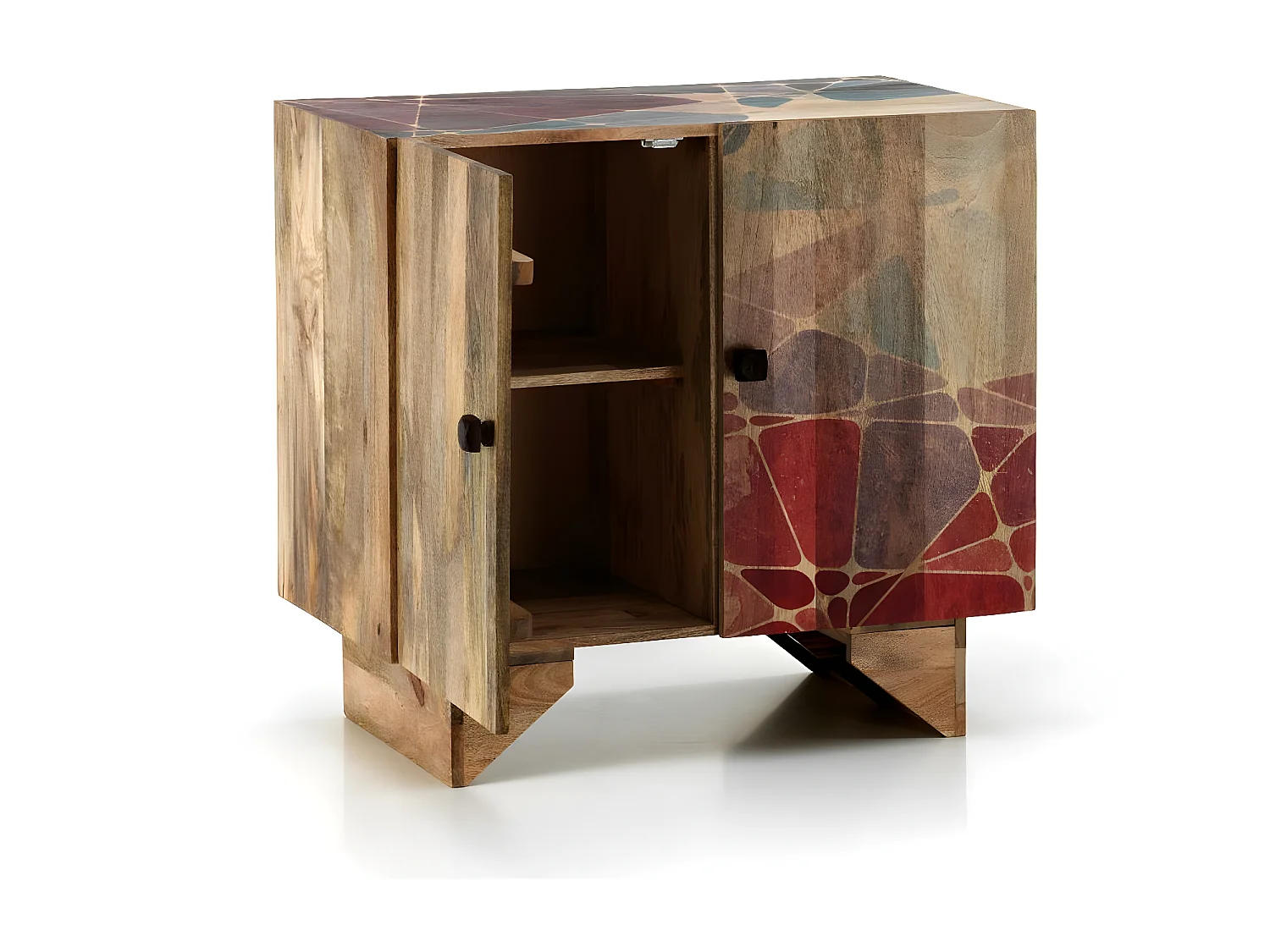 Rakhi - Sideboard (81 x 75 H cm) aus braunem Mangoholz