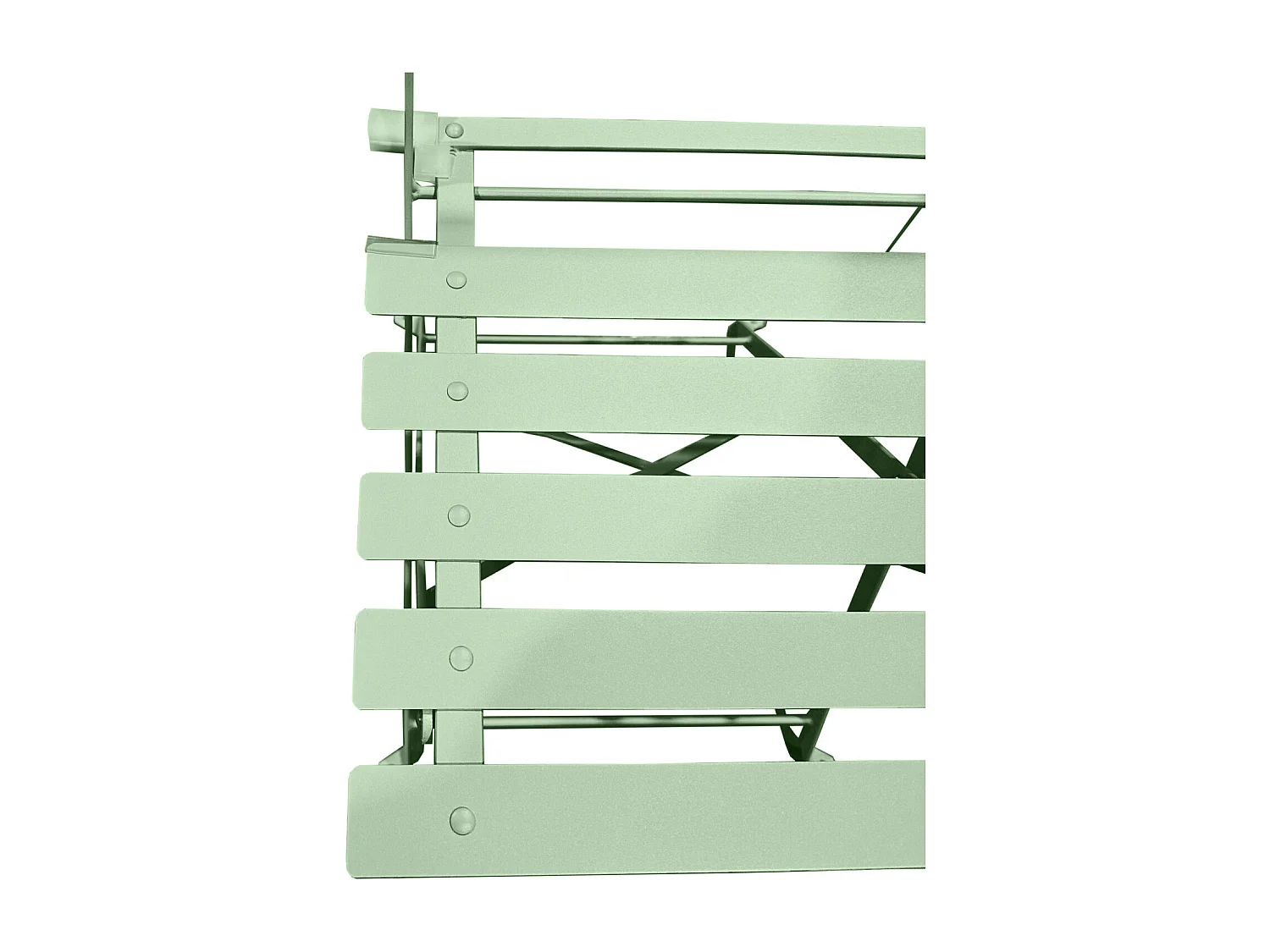 Table et chaises pliantes bistrot balcon terrasse- 2 places - Vert - FLORE