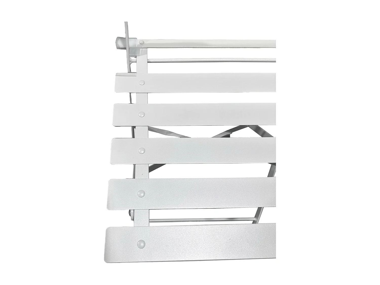 Table et chaises pliantes bistrot balcon terrasse- 2 places - Blanc - FLORE