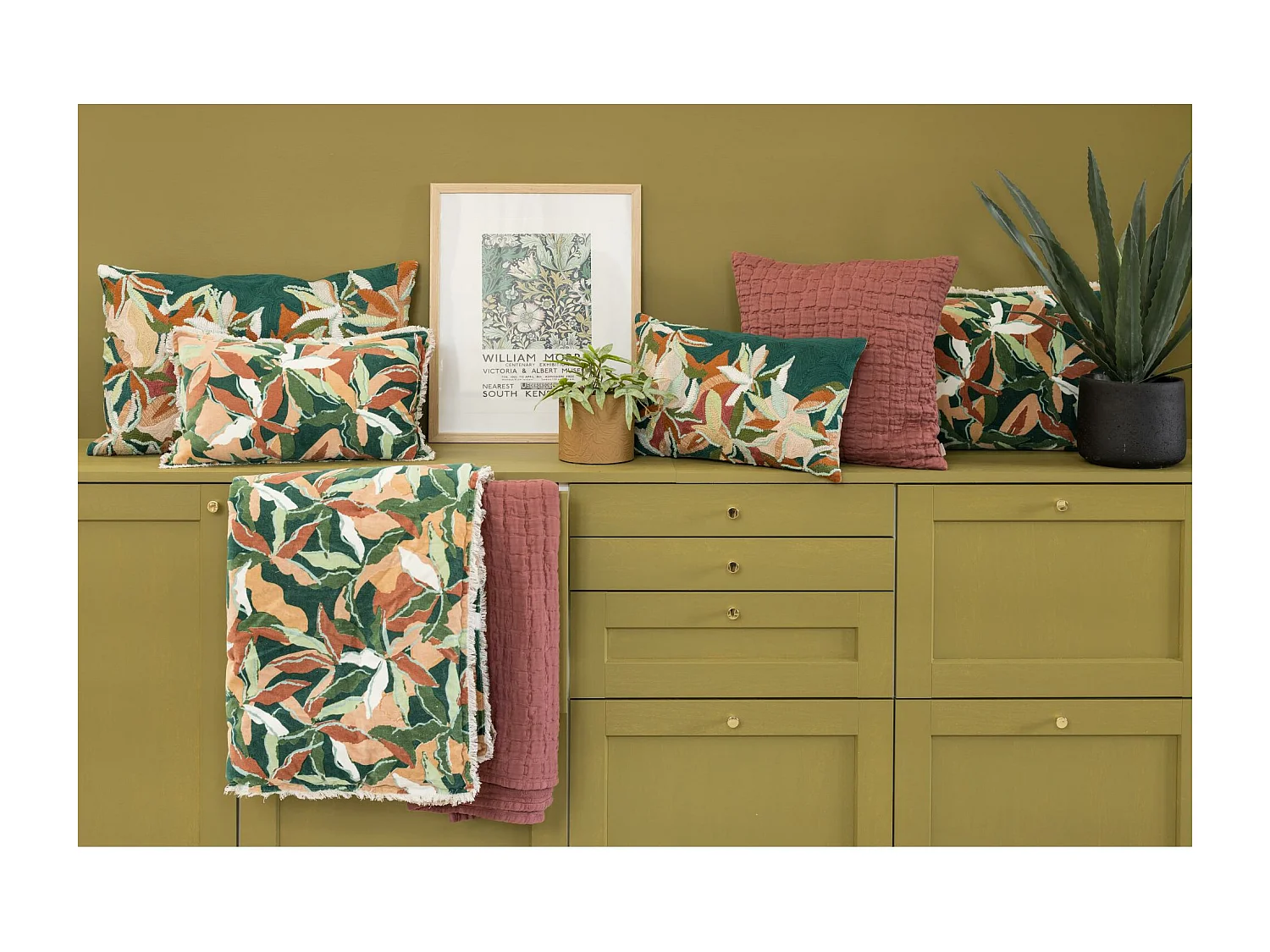 Edredom estampado Alina Óleo 85 x 200 cm