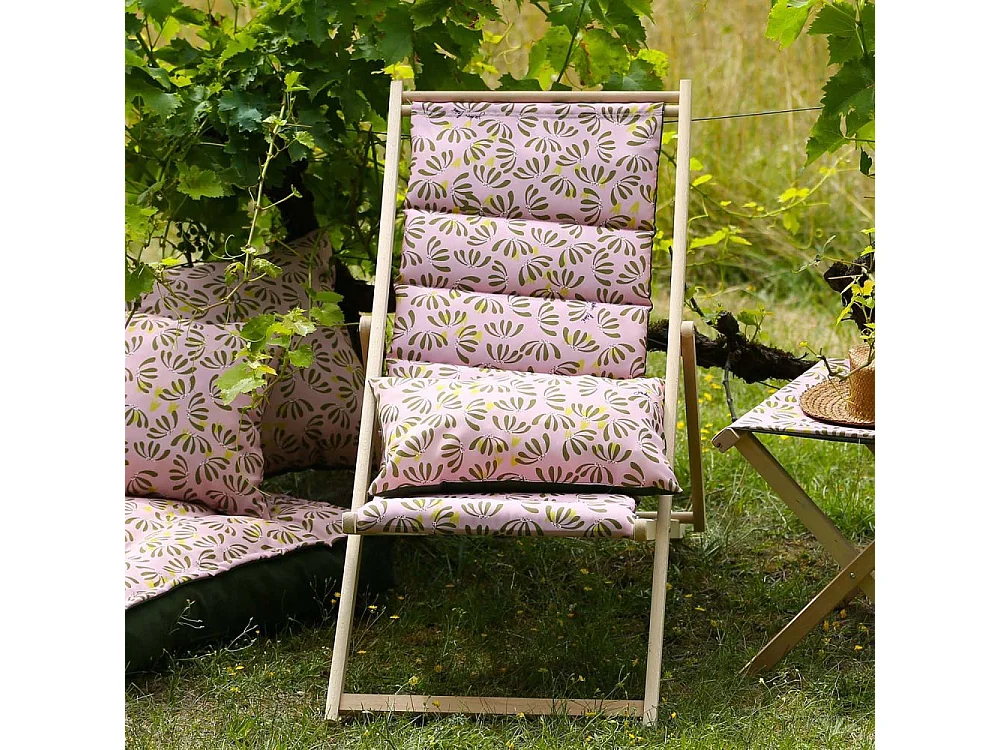 Chilienne matelassée en tissu imprimé Délicatesse