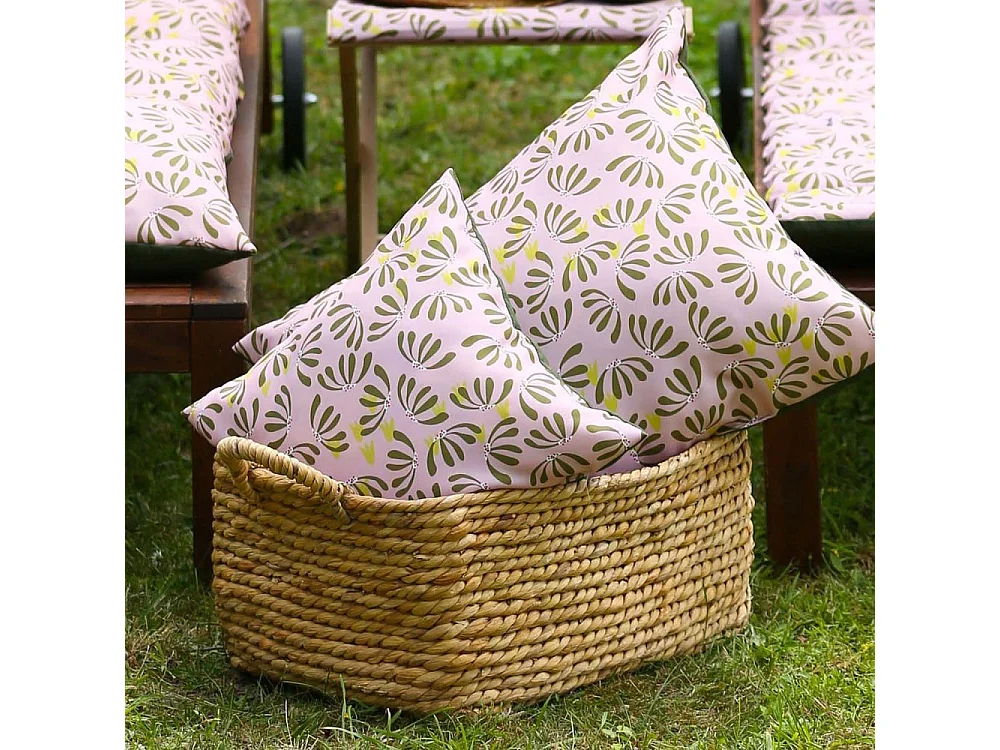 Coussin décoratif en tissu Délicatesse 60 x 50 cm