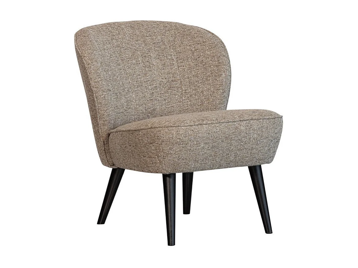 Fauteuil en tissu beige TIMA