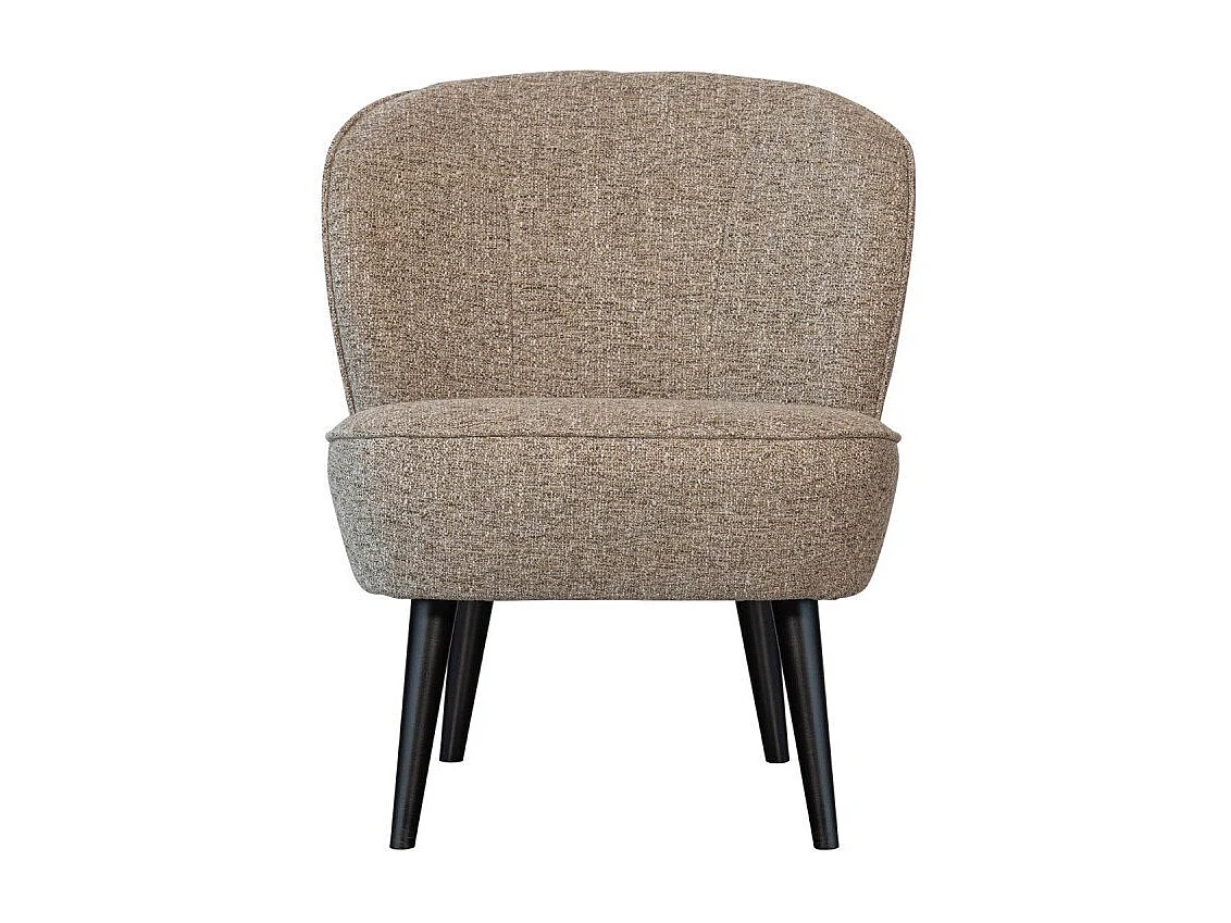 Fauteuil en tissu beige TIMA