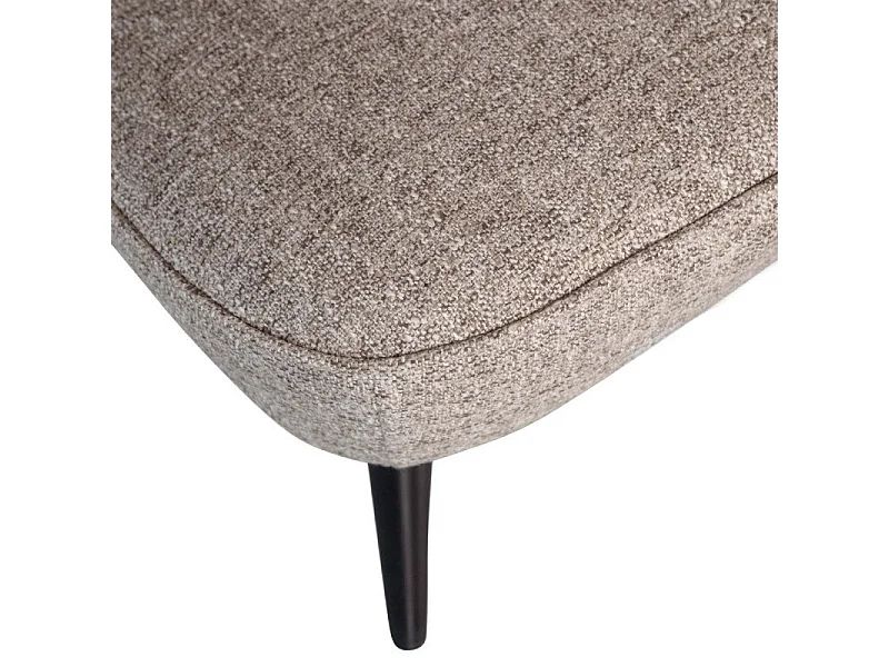 Fauteuil en tissu beige TIMA