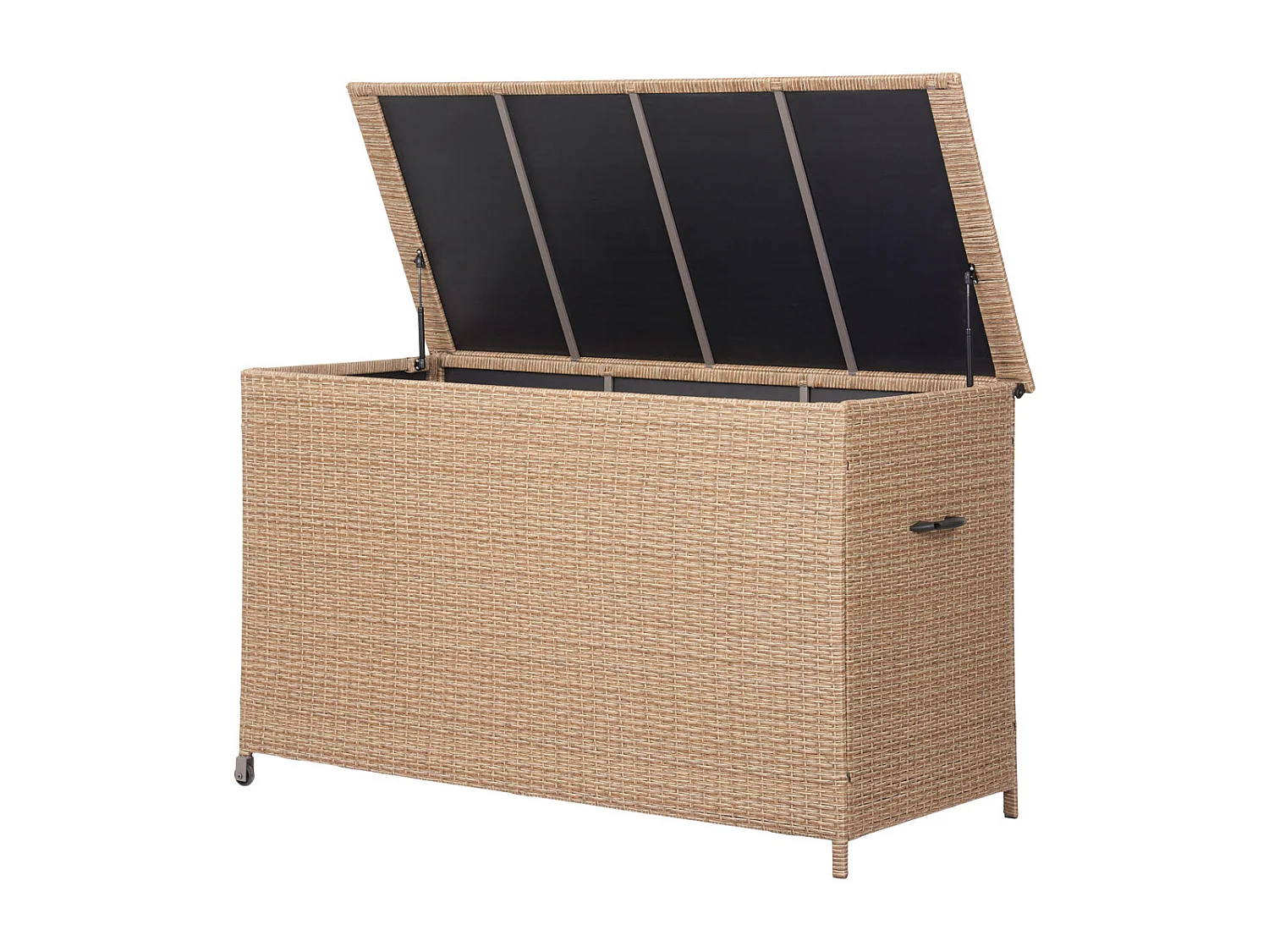 Marius kussen box met wielen natuur.