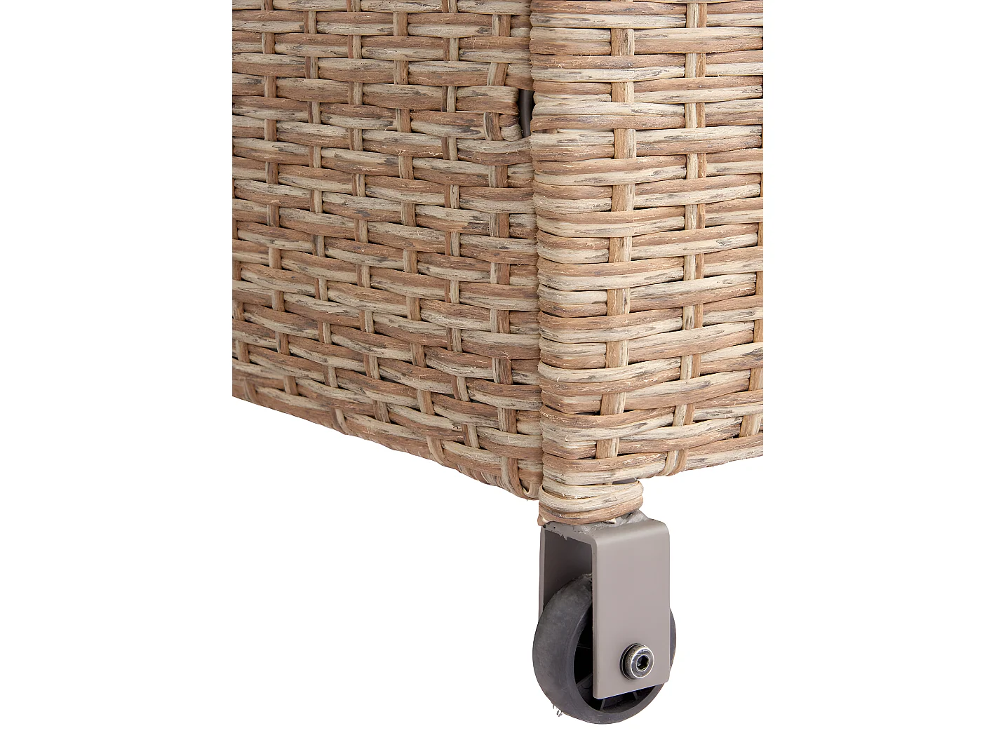 Marius kussen box met wielen natuur.