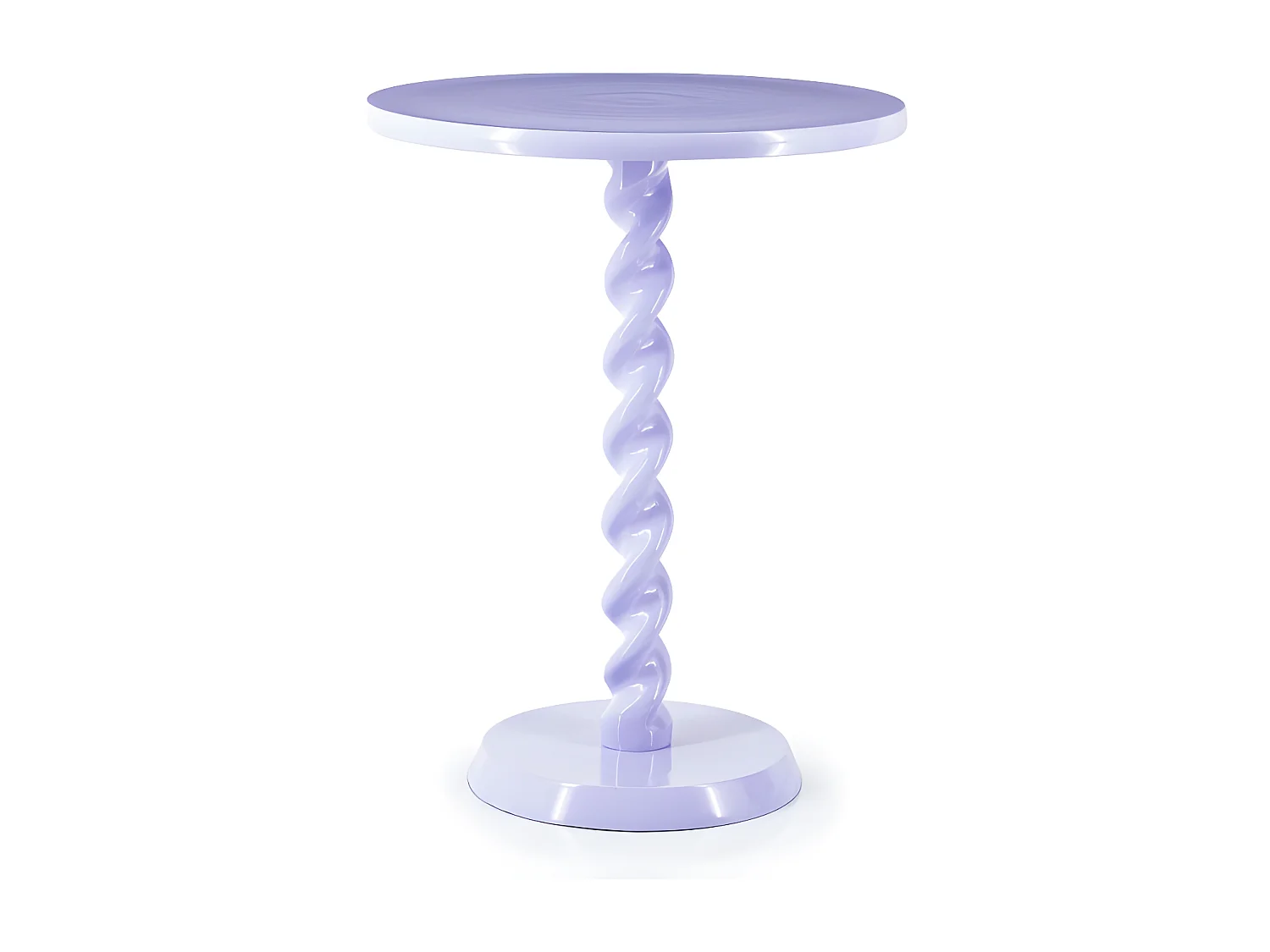 Gula - Table d'appoint en aluminium ø40cm - Lilas