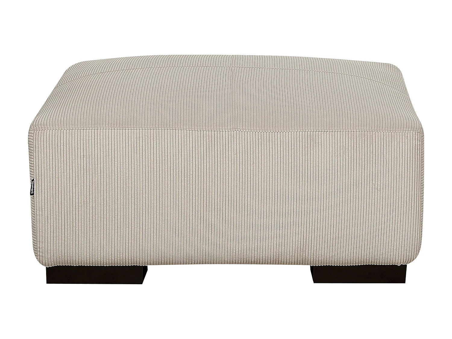Ottoman LUNGO Velours côtelé Beige