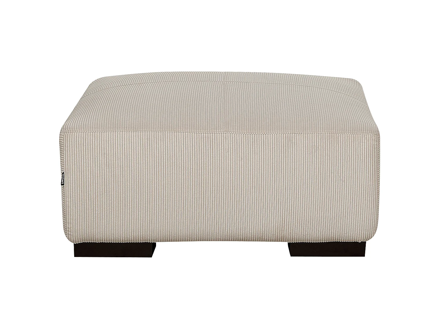 Ottoman LUNGO Velours côtelé Beige