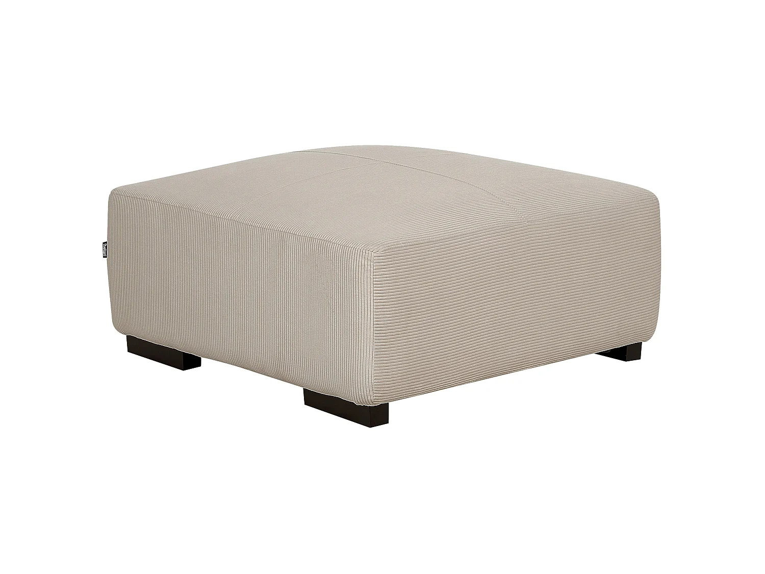 Ottoman LUNGO Velours côtelé Beige