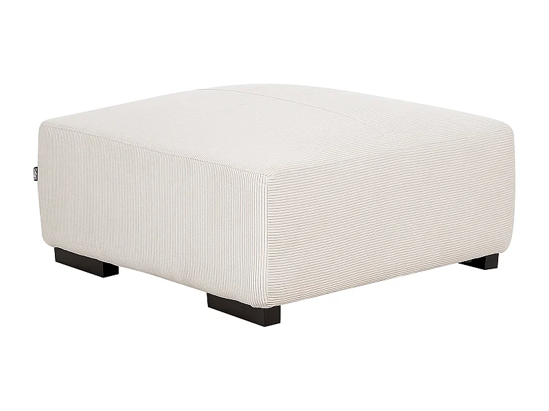 Ottomane LUNGO Cord Cremeweiss