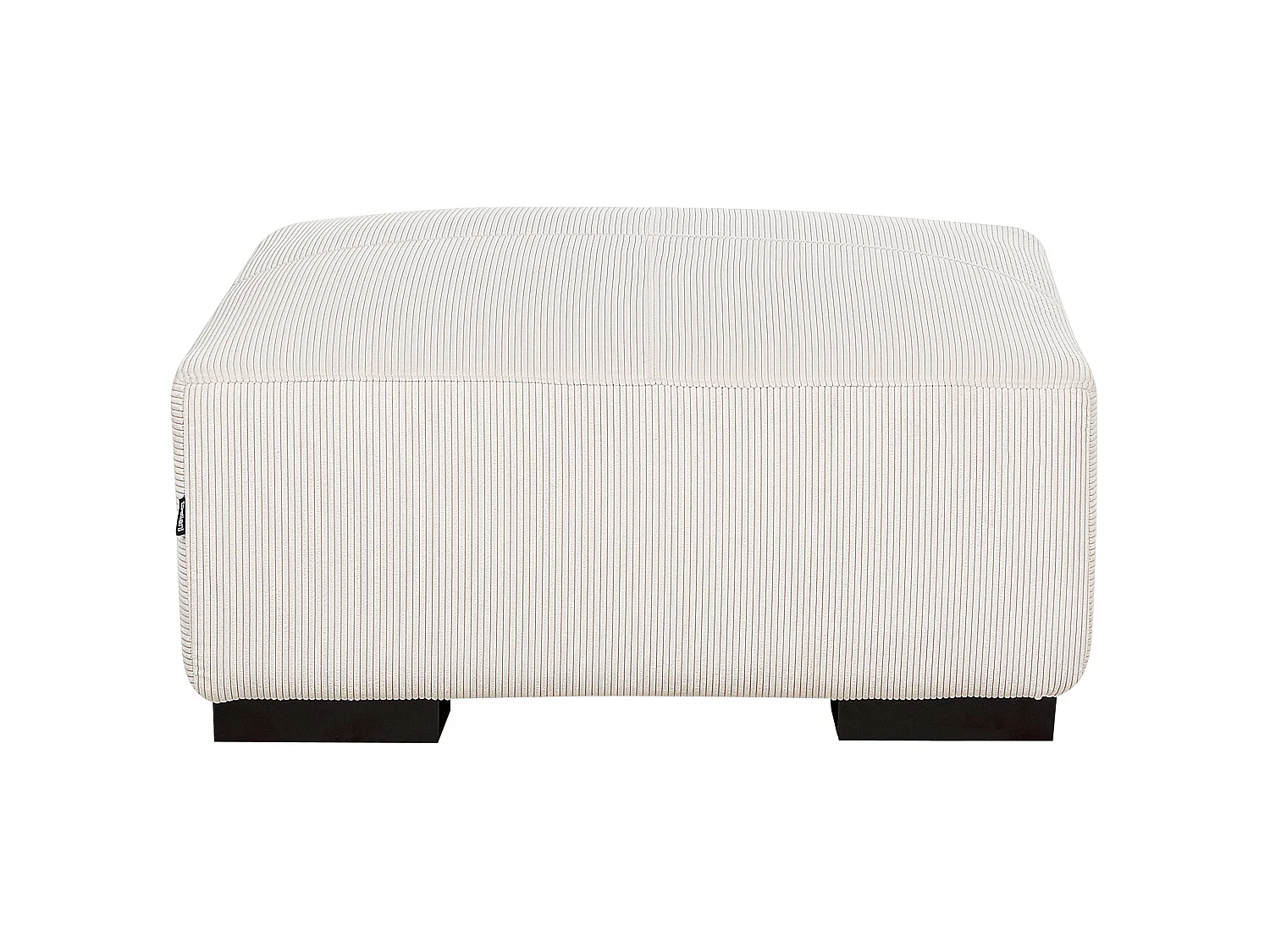 Ottomaan LUNGO Corduroy Gebroken wit